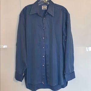 Lorenzini for Neiman Marcus Men’s Blue Dress Shirt